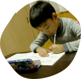 音符書き取りの様子